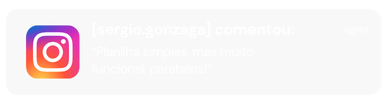 Depoimentos de clientes satisfeitos com o e-book e planilha Descomplicando Suas Finanças, que aprenderam a organizar suas finanças.